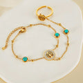 Baum des Lebens Hand-kette mit Ring