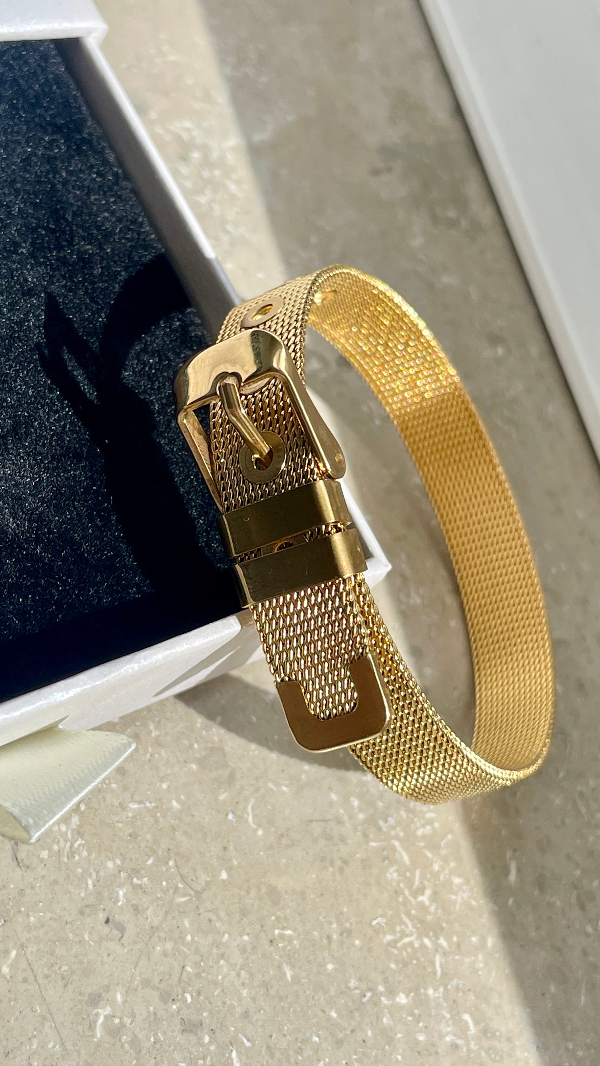 Aurelia Mesh-Armband | Eleganter Goldschmuck