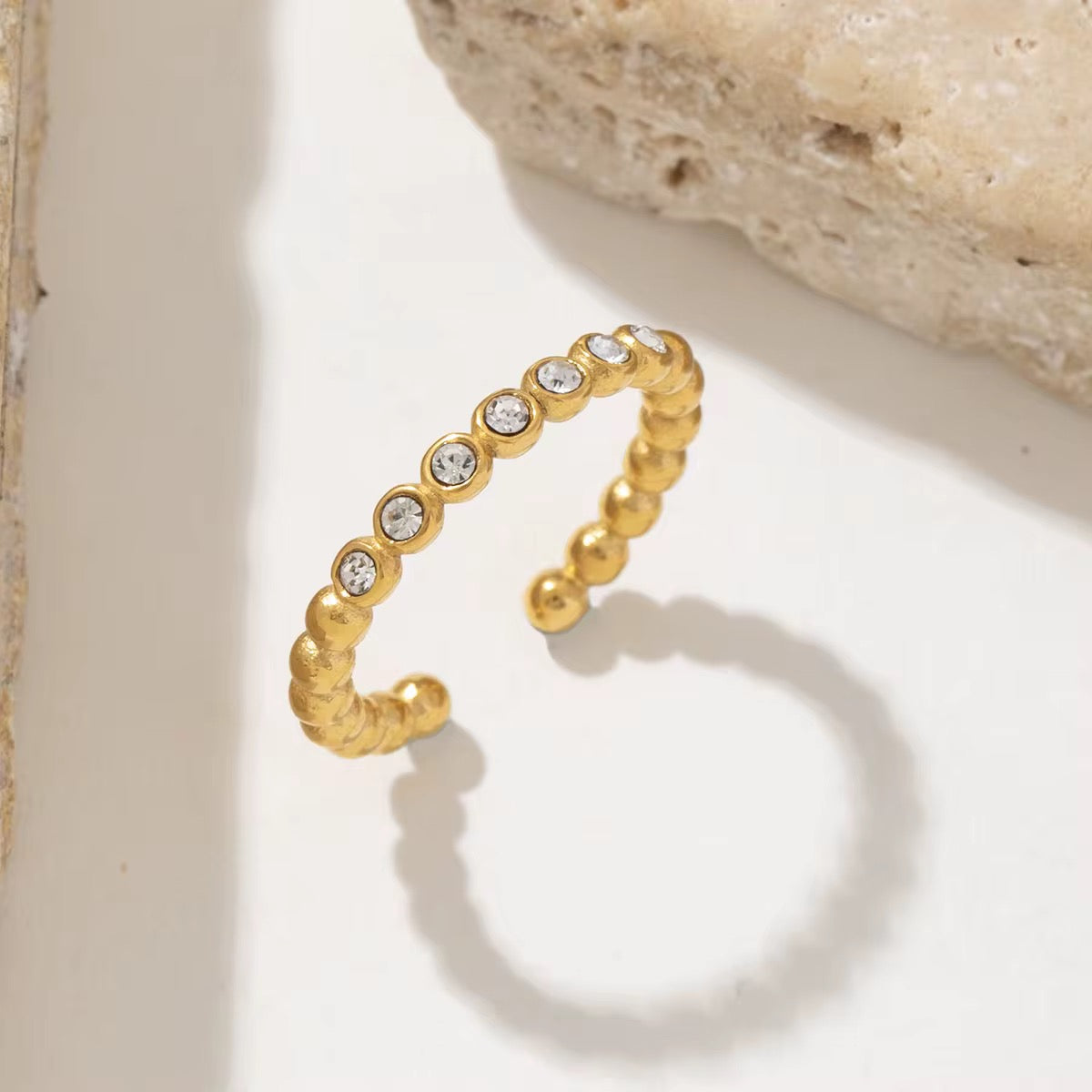 Sparkle Row Ring