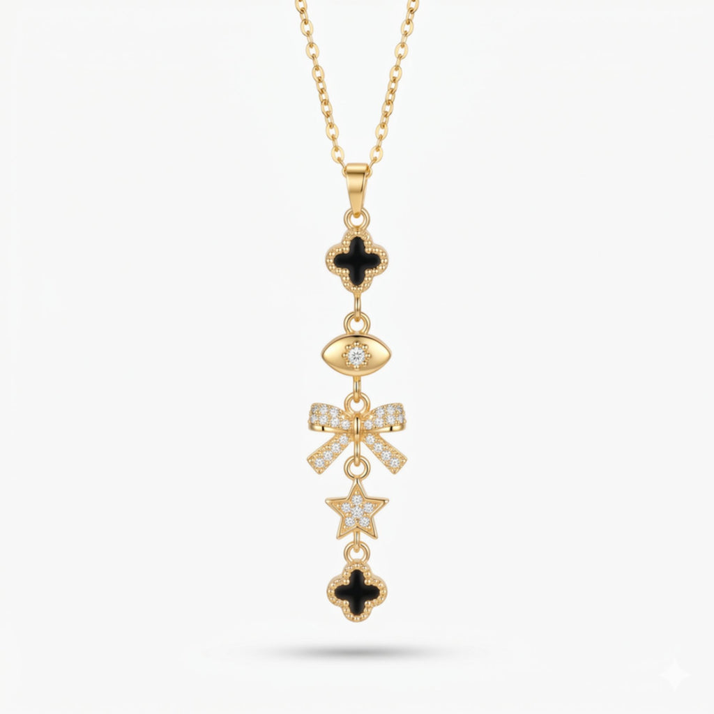 Goldene Charm-Halskette