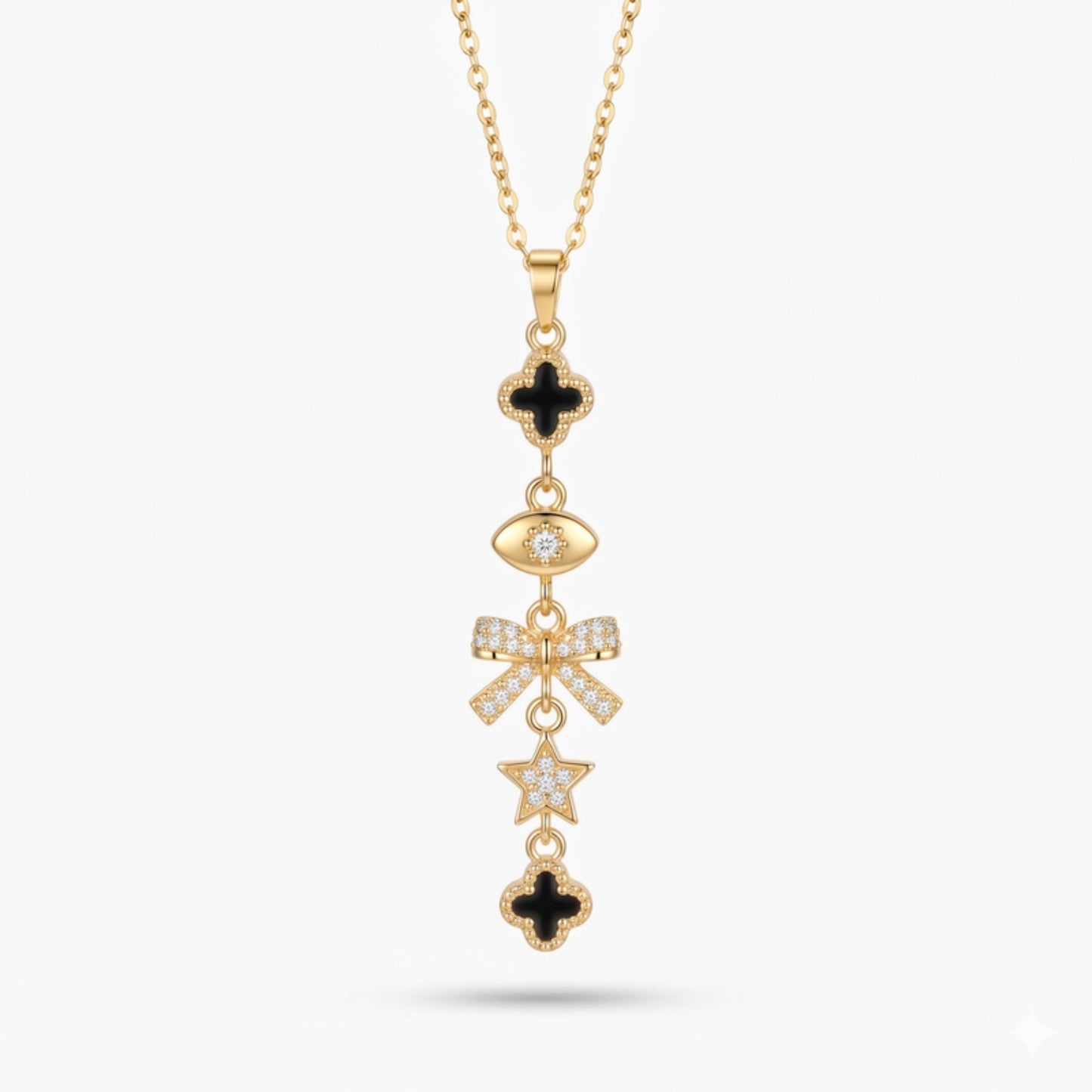 Goldene Charm-Halskette