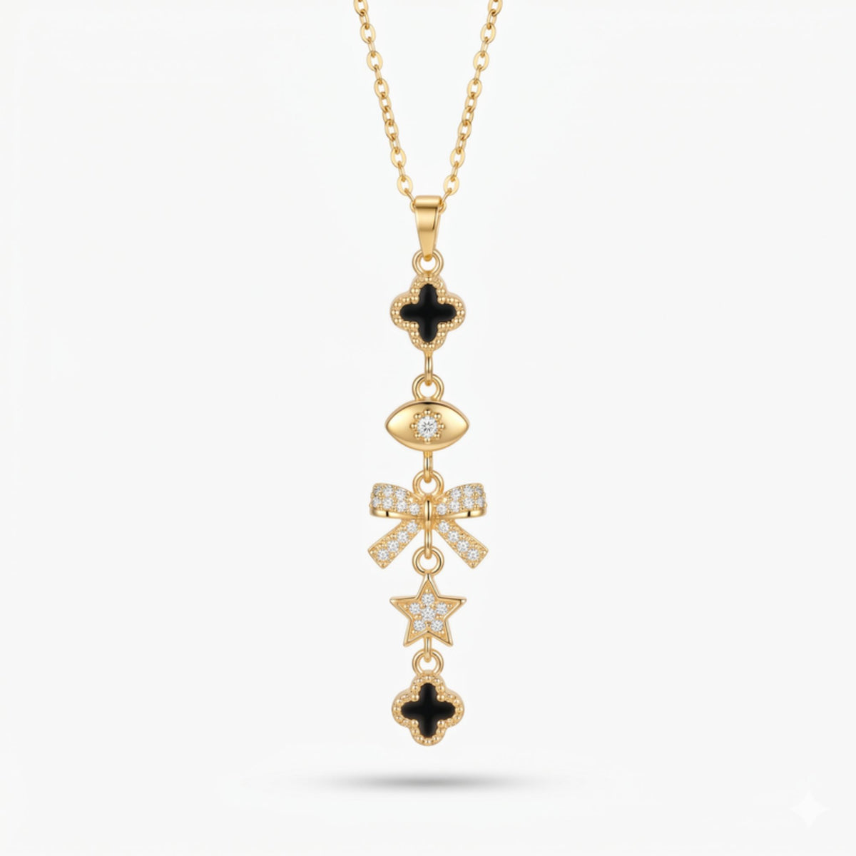 Goldene Charm-Halskette
