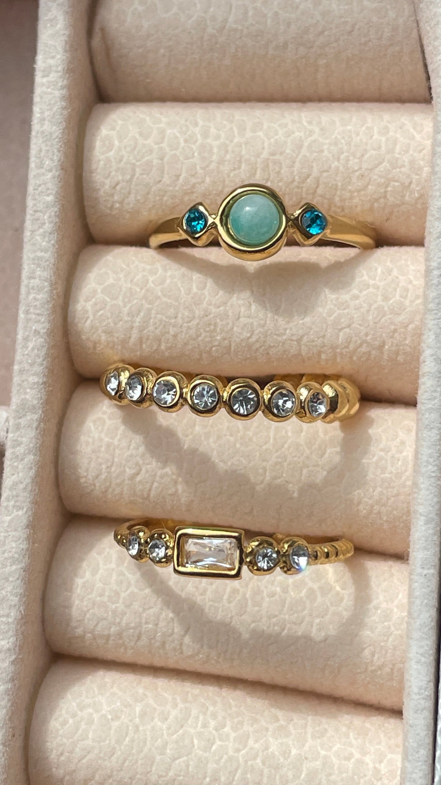 Sparkle Row Ring