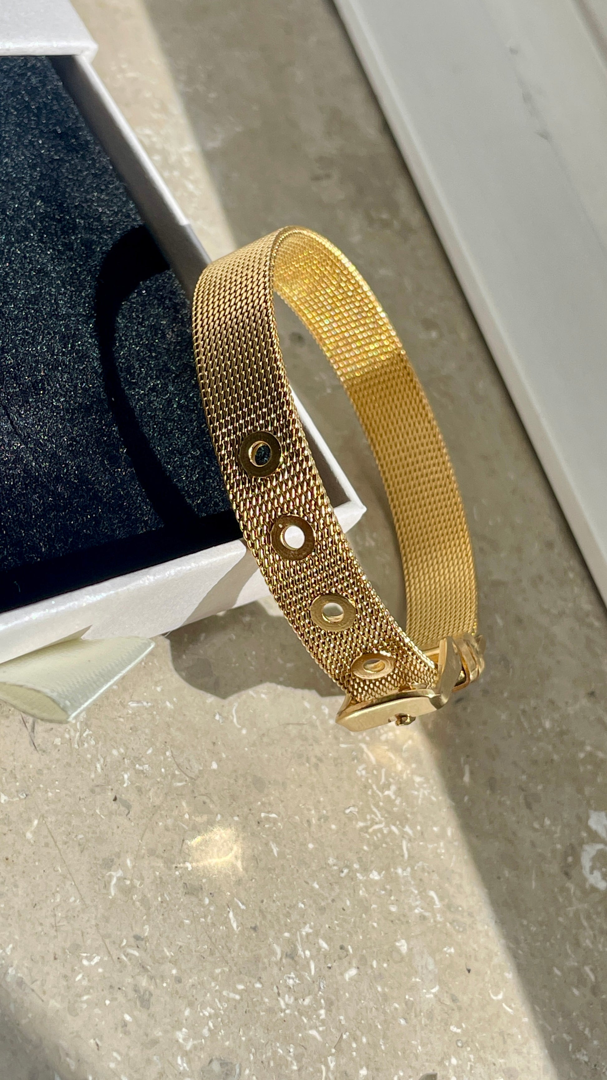 Aurelia Mesh-Armband | Eleganter Goldschmuck
