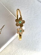 Gartenliebe Gold & Grün Armreif | Eleganter Schmuck