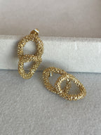 Kaviargold Ohrringe | Luxus Schmuck mit Textur
