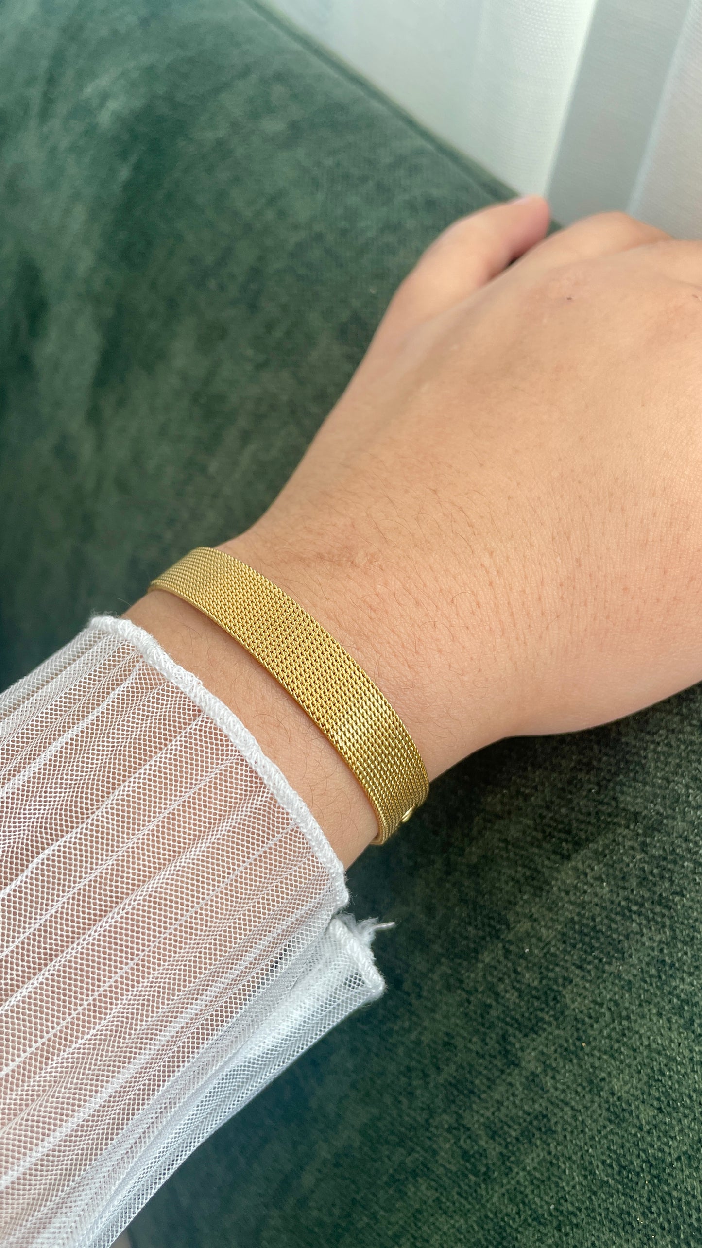 Aurelia Mesh-Armband | Eleganter Goldschmuck