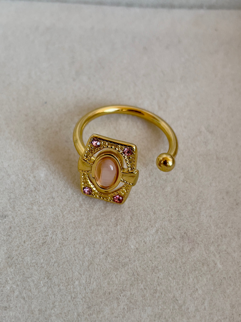 Rosé-Opal Ring | Premium Schmuckring