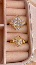 Funkelnder Glücksklee Ring | Hochwertiger Schmuck