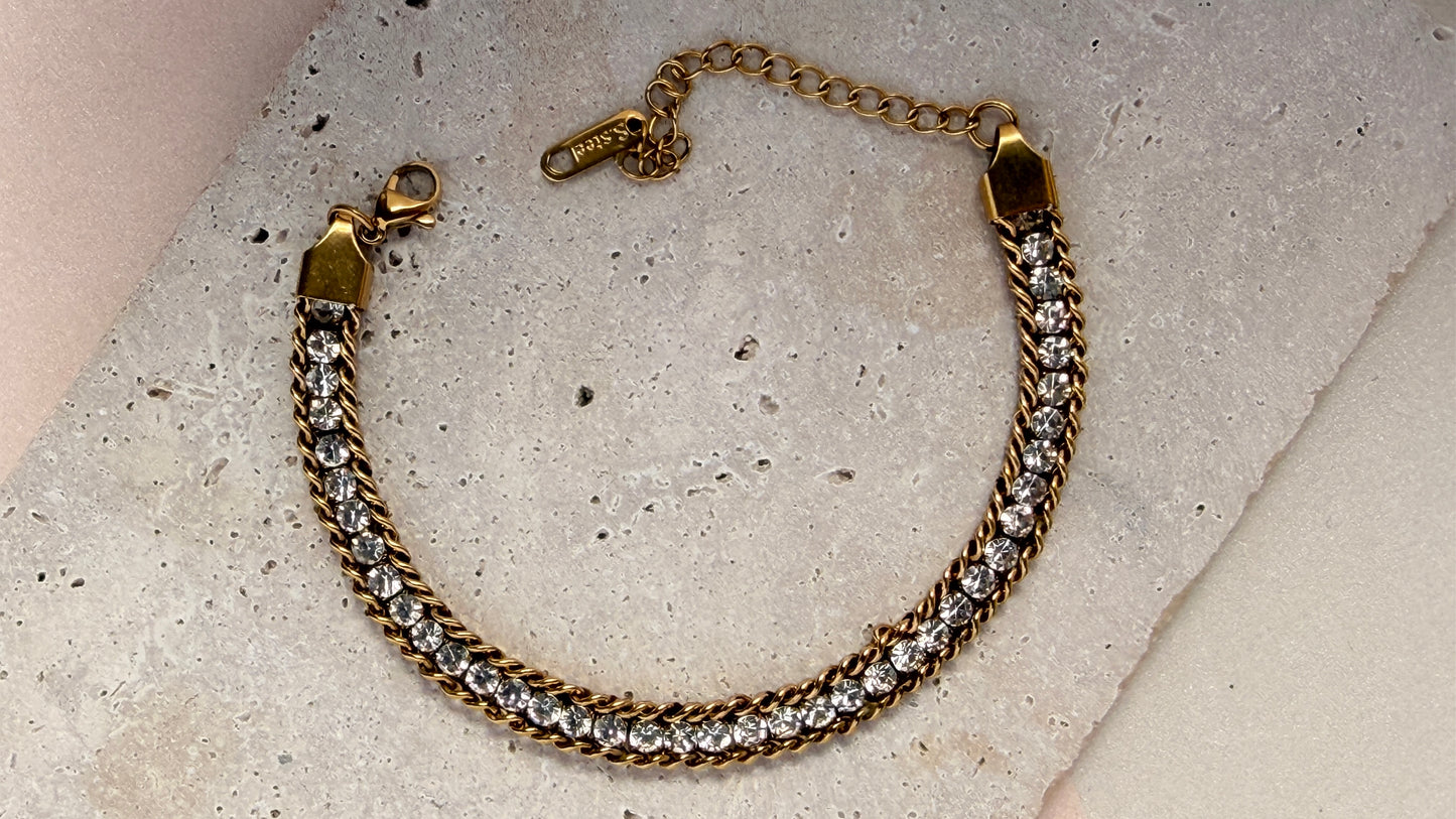 Diamant Twist Tennisarmband