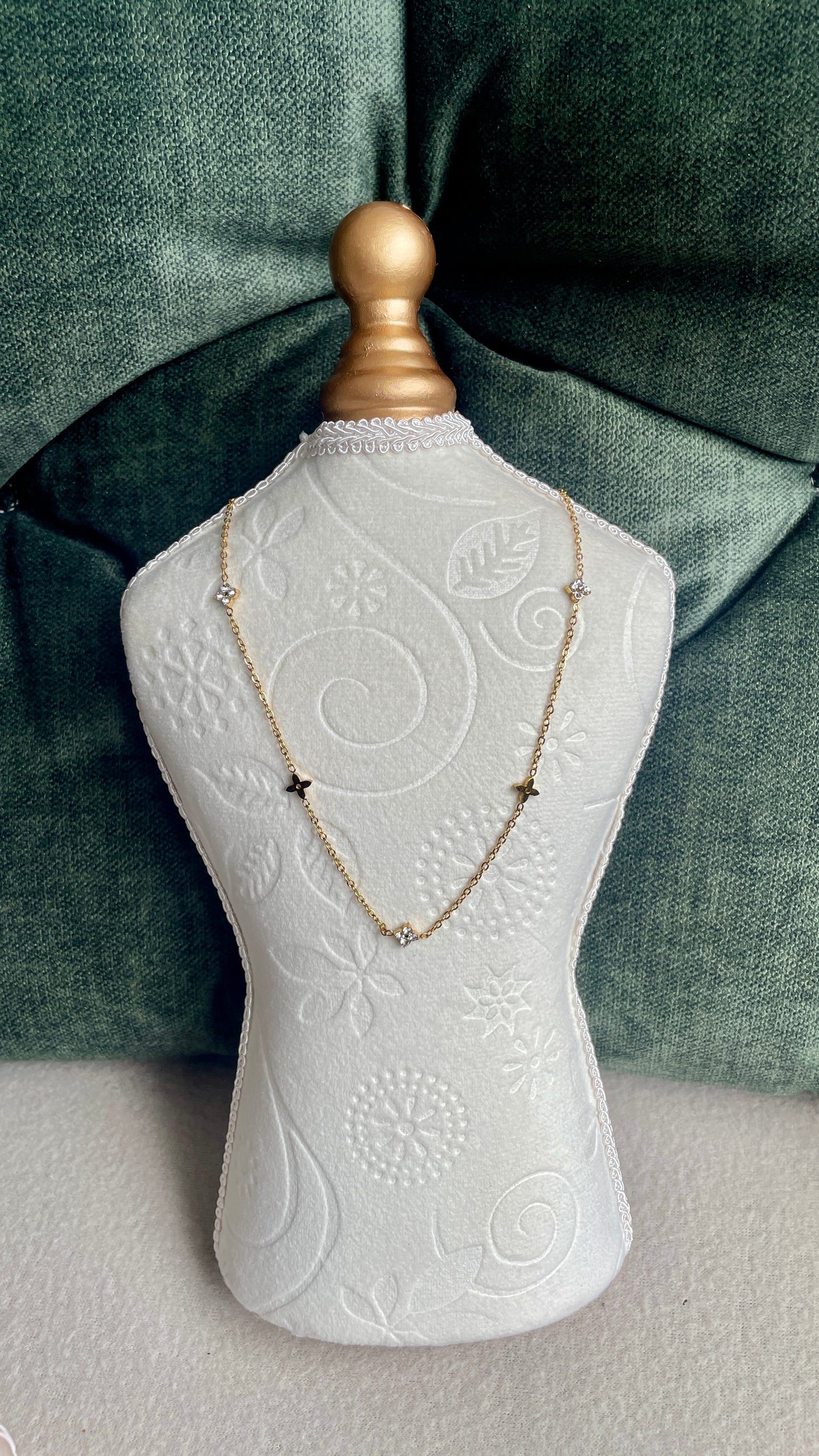 Glücksklee Funkeln Halskette | Eleganter Schmuck