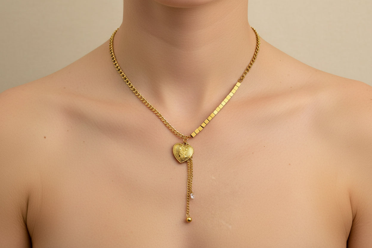 Aura Herz Halskette | Zeitloser Schmuck