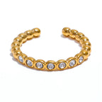 Sparkle Row Ring