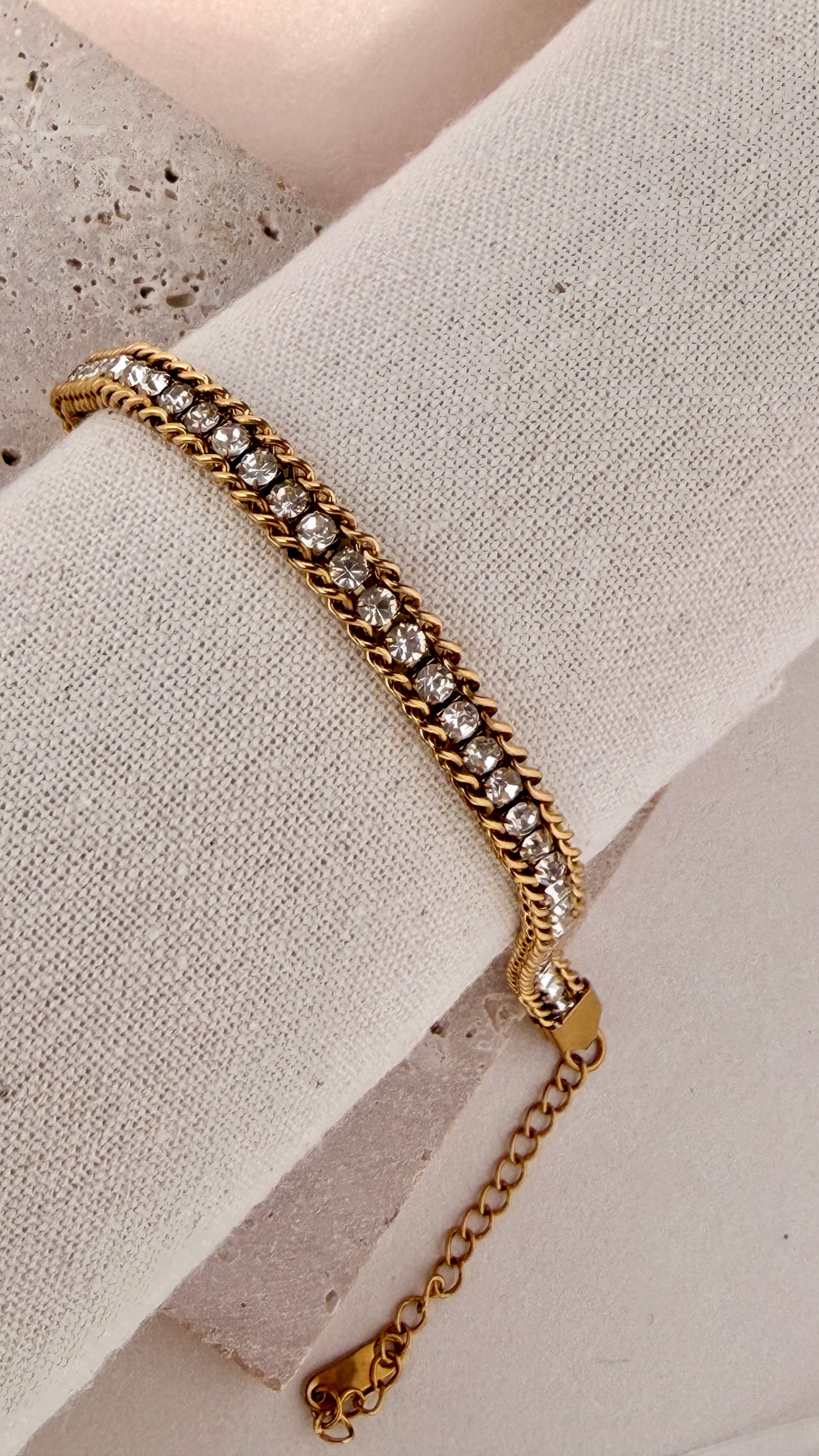 Diamant Twist Tennisarmband