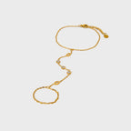 Goldener Hand-Armkette mit Zirkonia