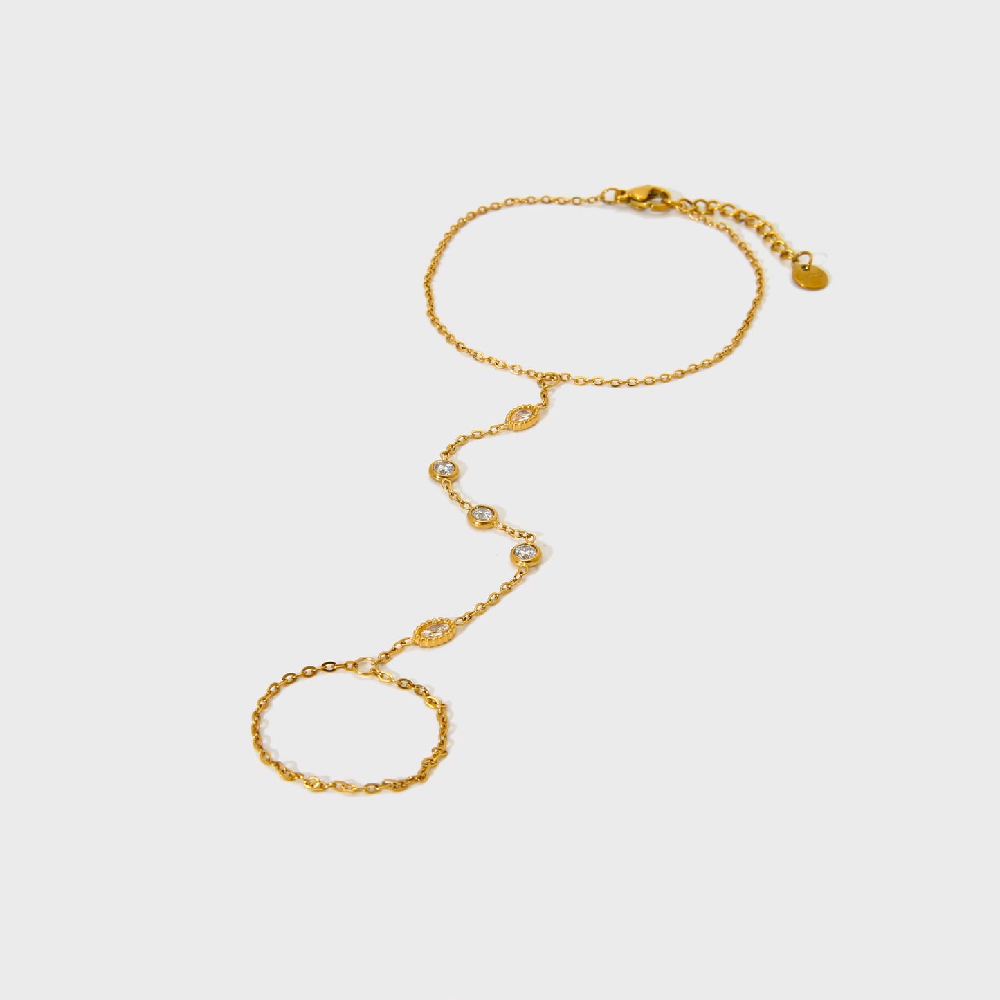 Goldener Hand-Armkette mit Zirkonia