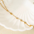 Goldener Hand-Armkette mit Zirkonia