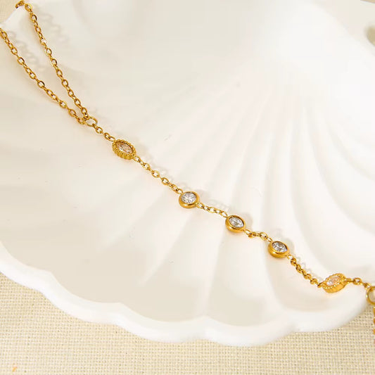 Goldener Hand-Armkette mit Zirkonia