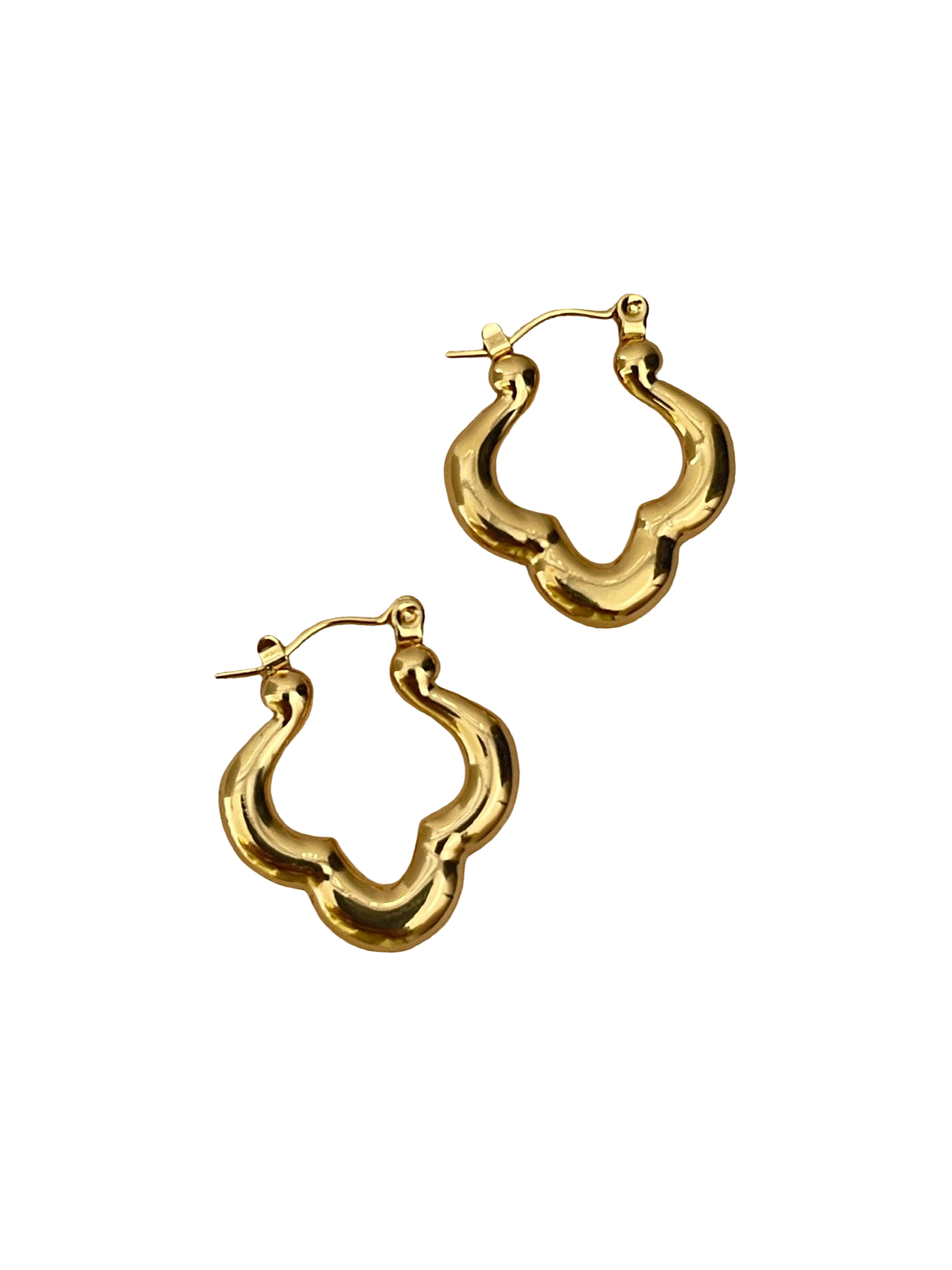 Geometrische Creolen | 18K Vergoldet Schmuck